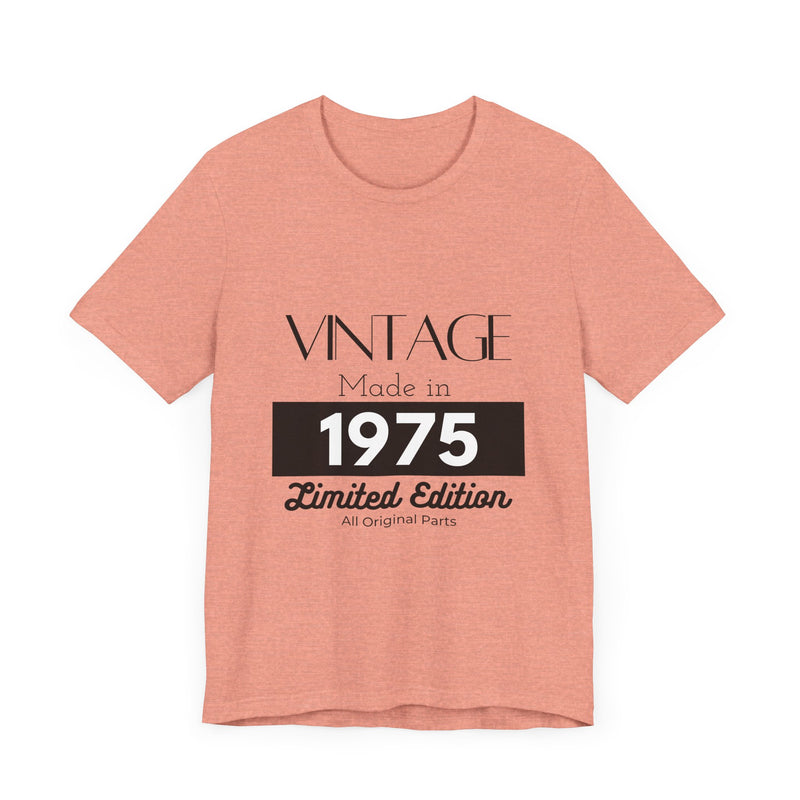 Personalized Custom Year "Vintage Limited Edition" Birthday Unisex Jersey Short Sleeve Tee