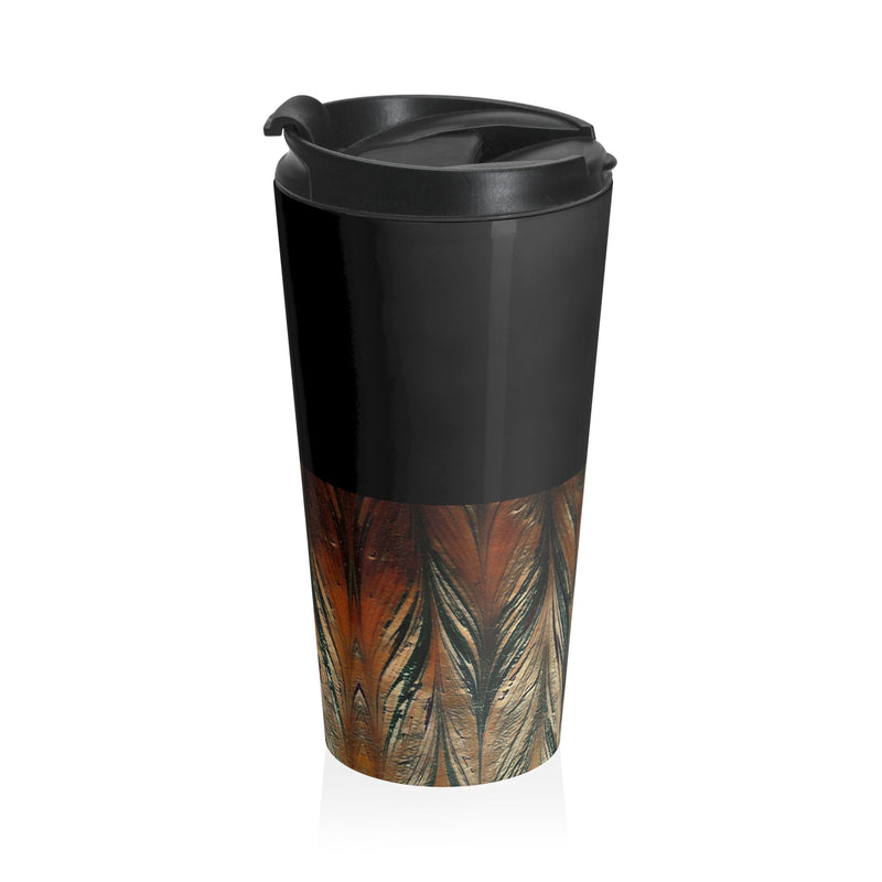 Acrylic Arrow Design Stainless Steel Travel Mug
