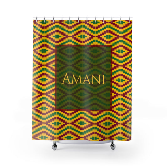 Amani (Peace) Shower Curtain