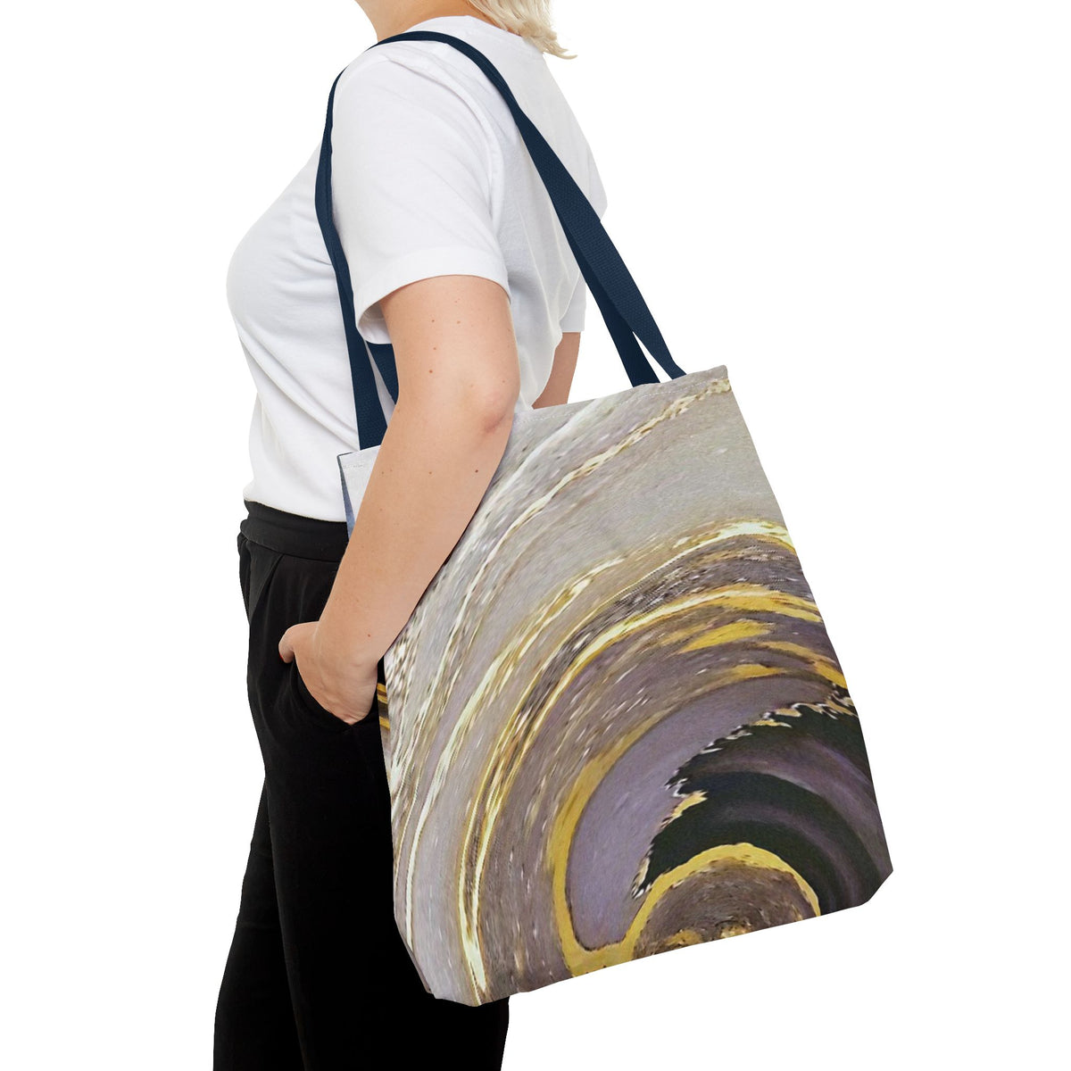 Marble Swirl Tote Bag (AOP)