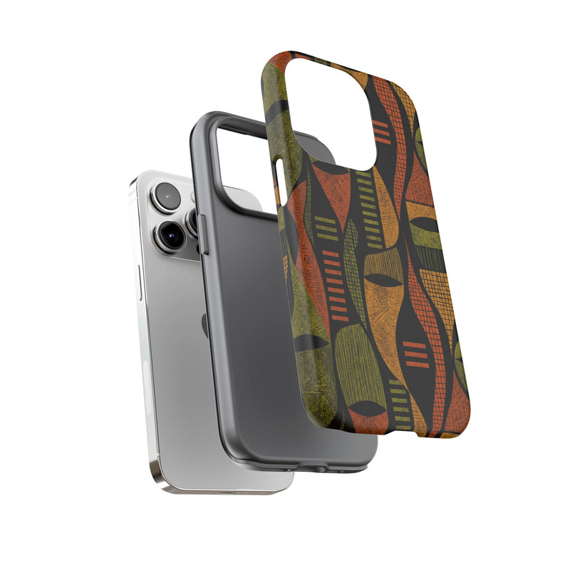 Geometric African-Inspired Tough Phone Case