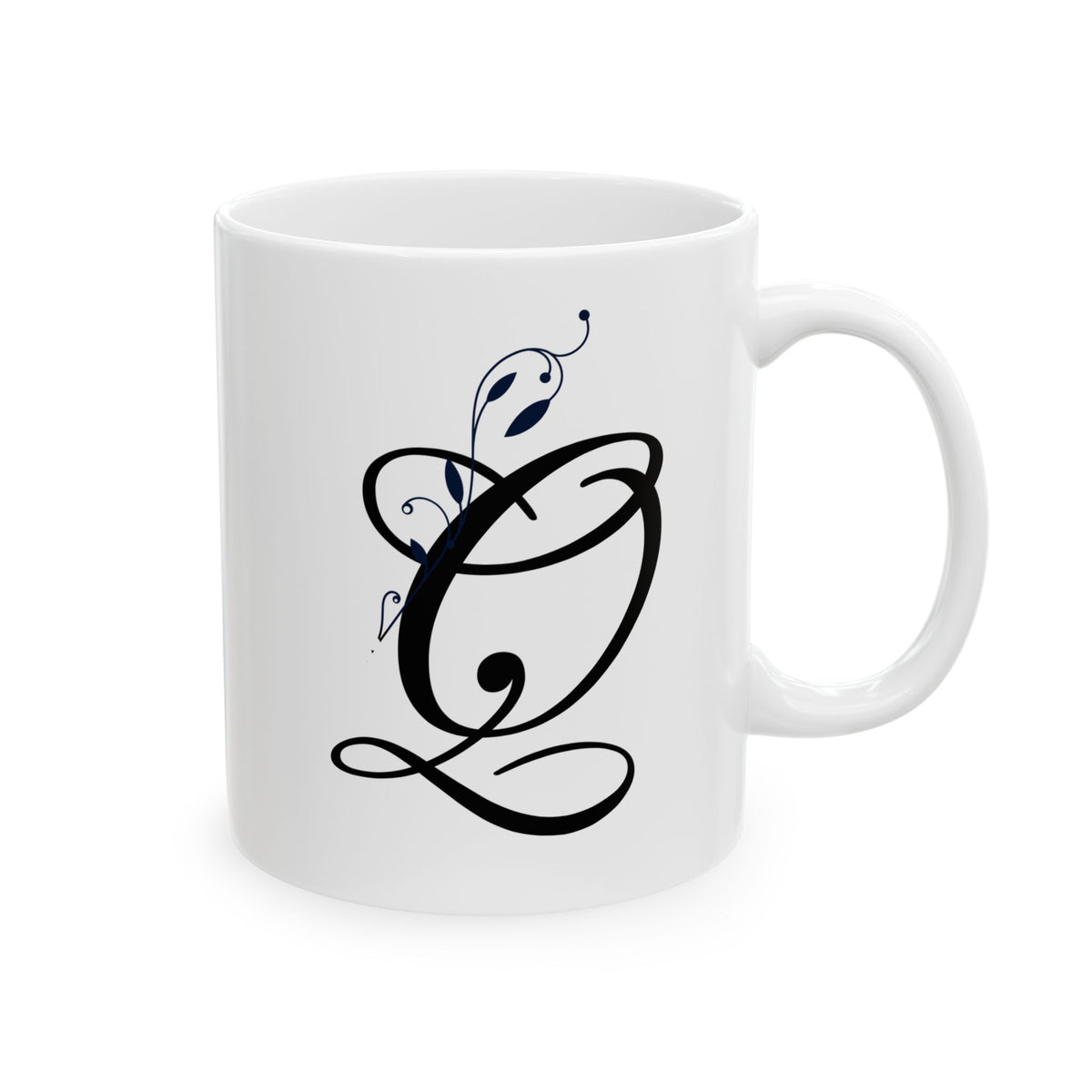 Letter "Q" Decorative Monogram Design Coffee Mug