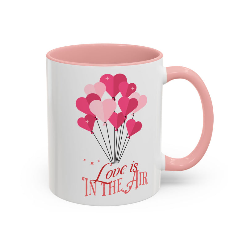 Love is In the Air - Romantic Accent Coffee Mug (11, 15oz)
