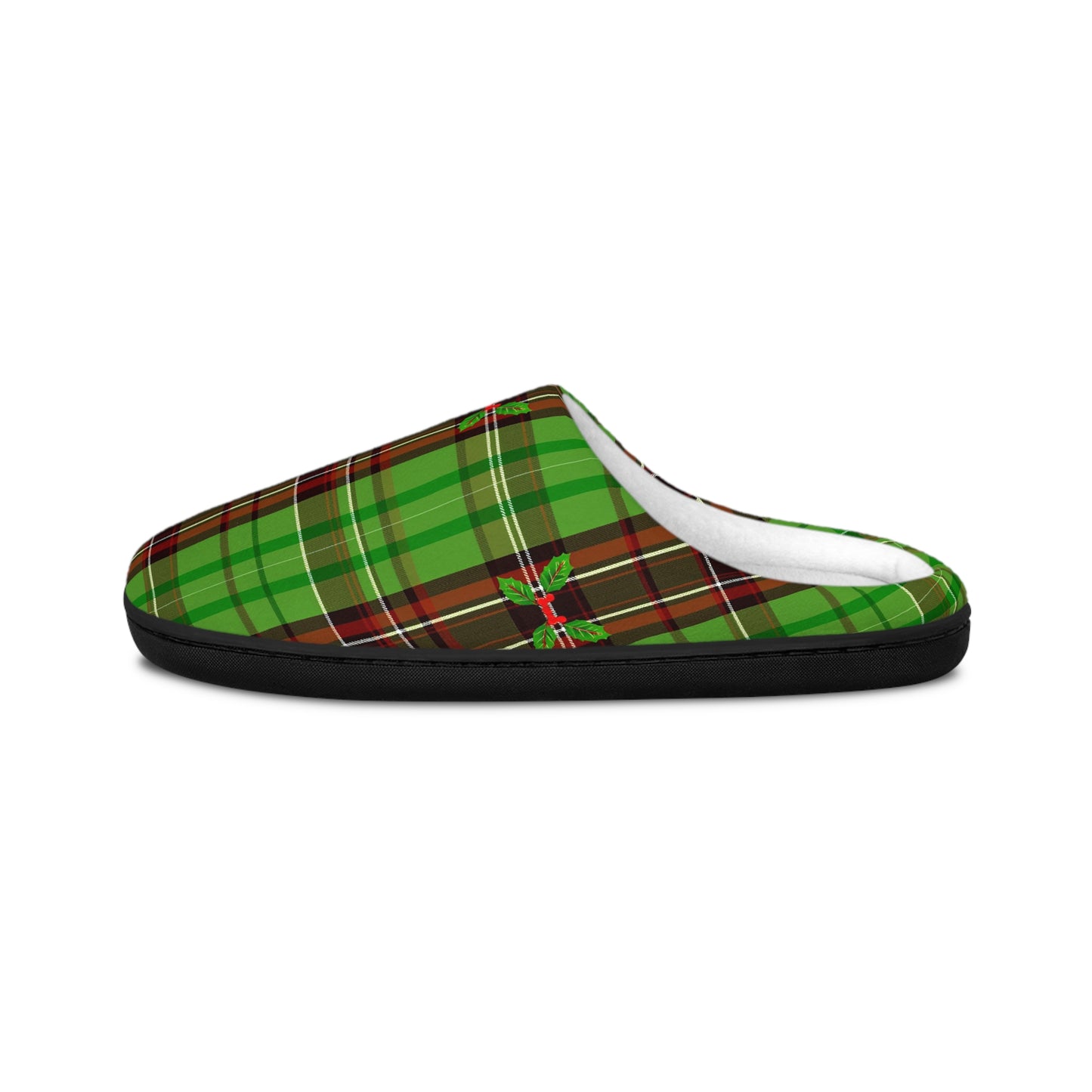 Christmas Striped Pattern Men's Indoor Slippers