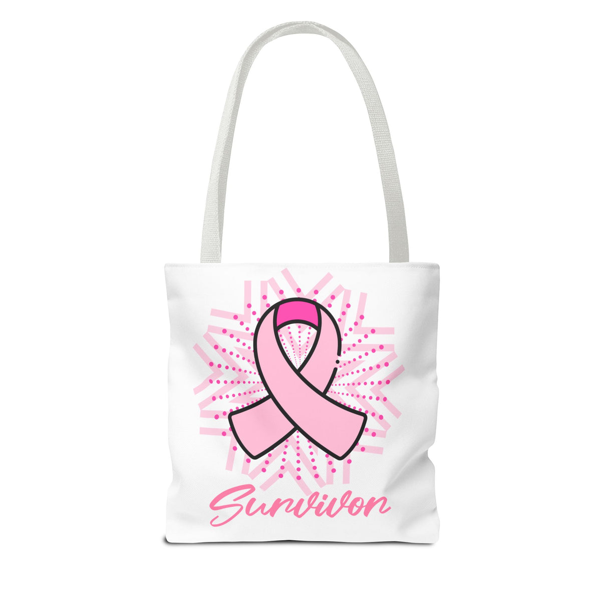 Breast Cancer Survivor Pink Ribbon Tote Bag