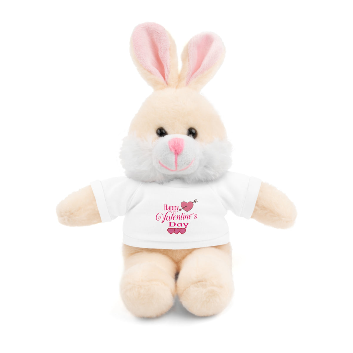 Happy Valentine's Day - Romantic Stuffed Animals with Tee
