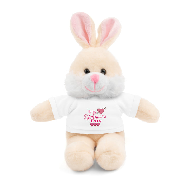 Happy Valentine's Day - Romantic Stuffed Animals with Tee