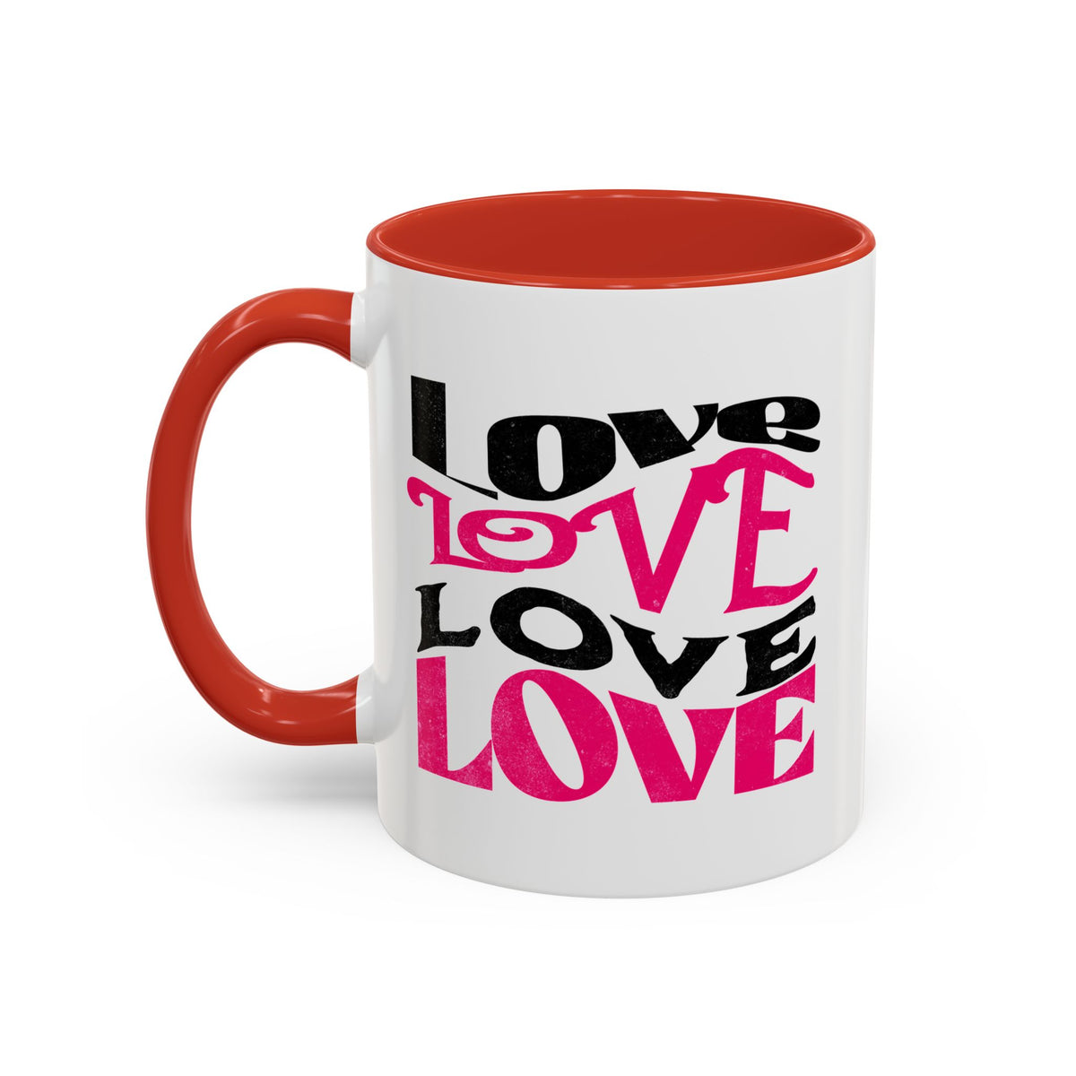 Love Typography - Romantic Coffee Mug (11, 15oz)