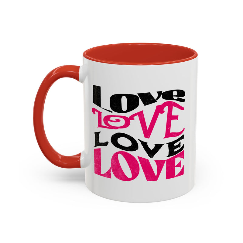 Love Typography - Romantic Coffee Mug (11, 15oz)
