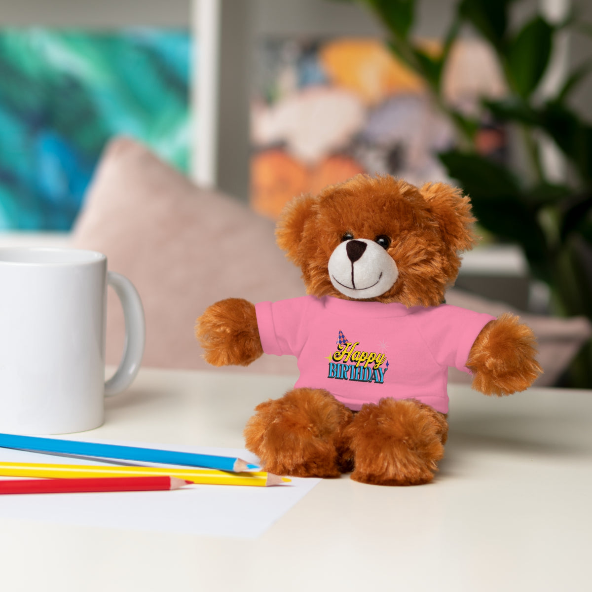 Happy Birthday -  Stuffed Animals with Tee