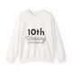 10th Wedding Anniversary Sweatshirt - Anniversary Gift for Couples