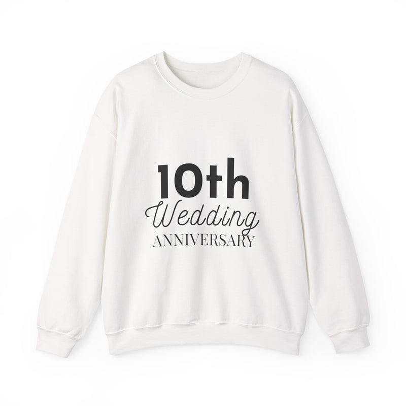 10th Wedding Anniversary Sweatshirt - Anniversary Gift for Couples