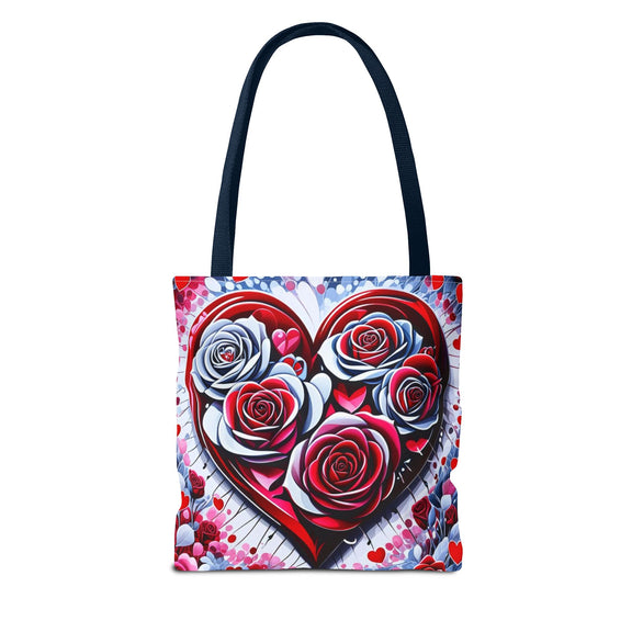 Rose Heart Tote Bag
