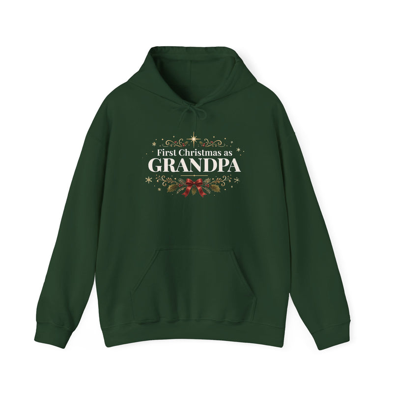 First Christmas as Grandpa Hoodie | First Time Grandpa Christmas Gift