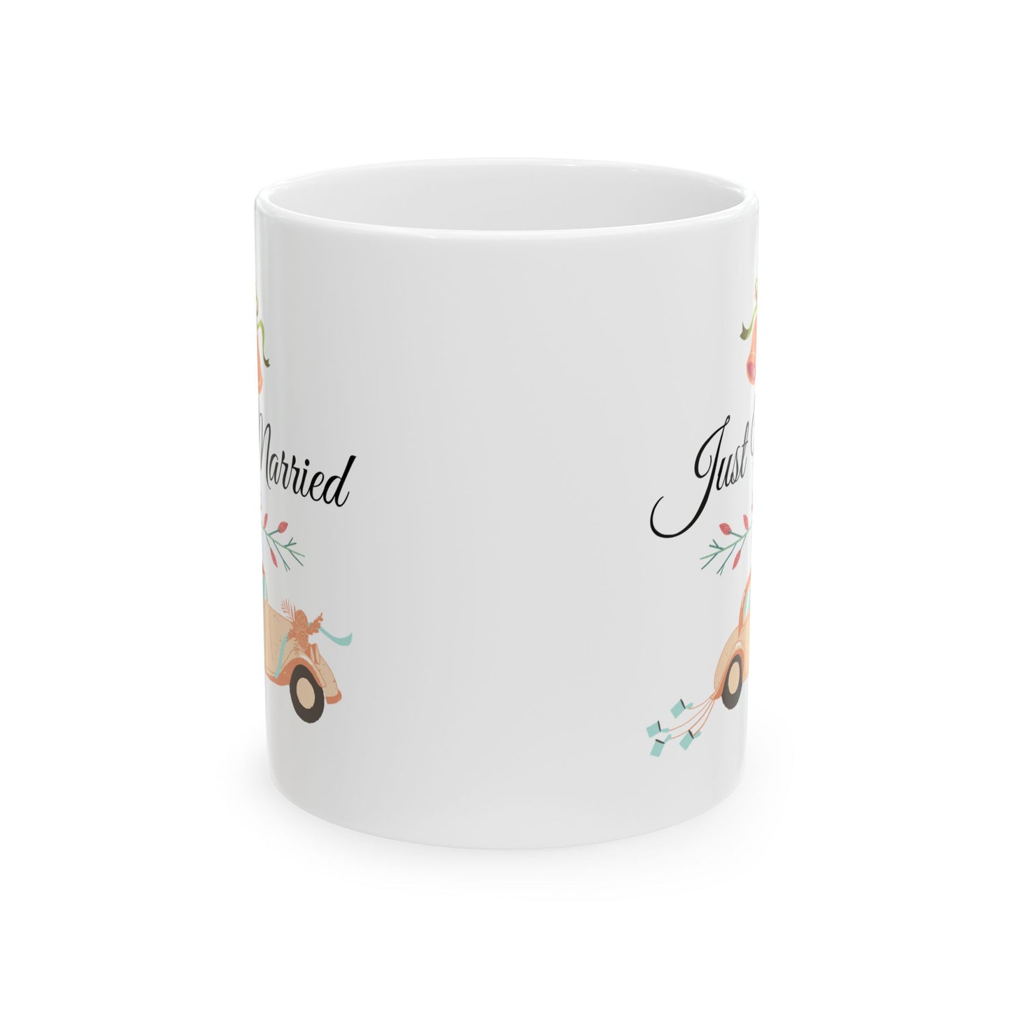 Just Married Ceramic Mug, (11oz, 15oz)