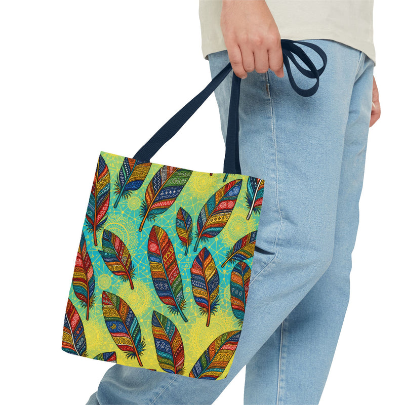 Boho Feathers Tote Bag (AOP)