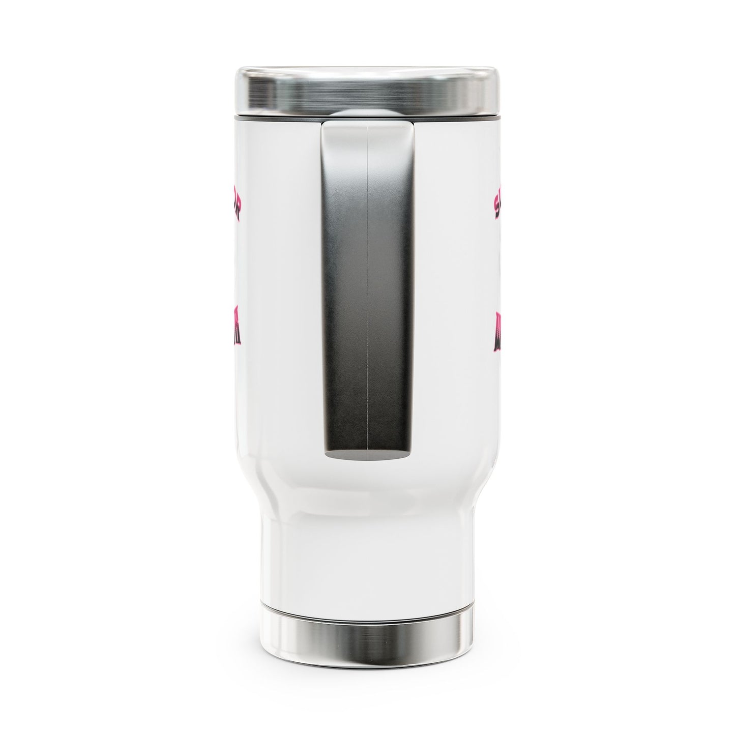 Survivor Warrior Breast Cancer Survivor Stainless Steel Travel Mug with Handle, 14oz