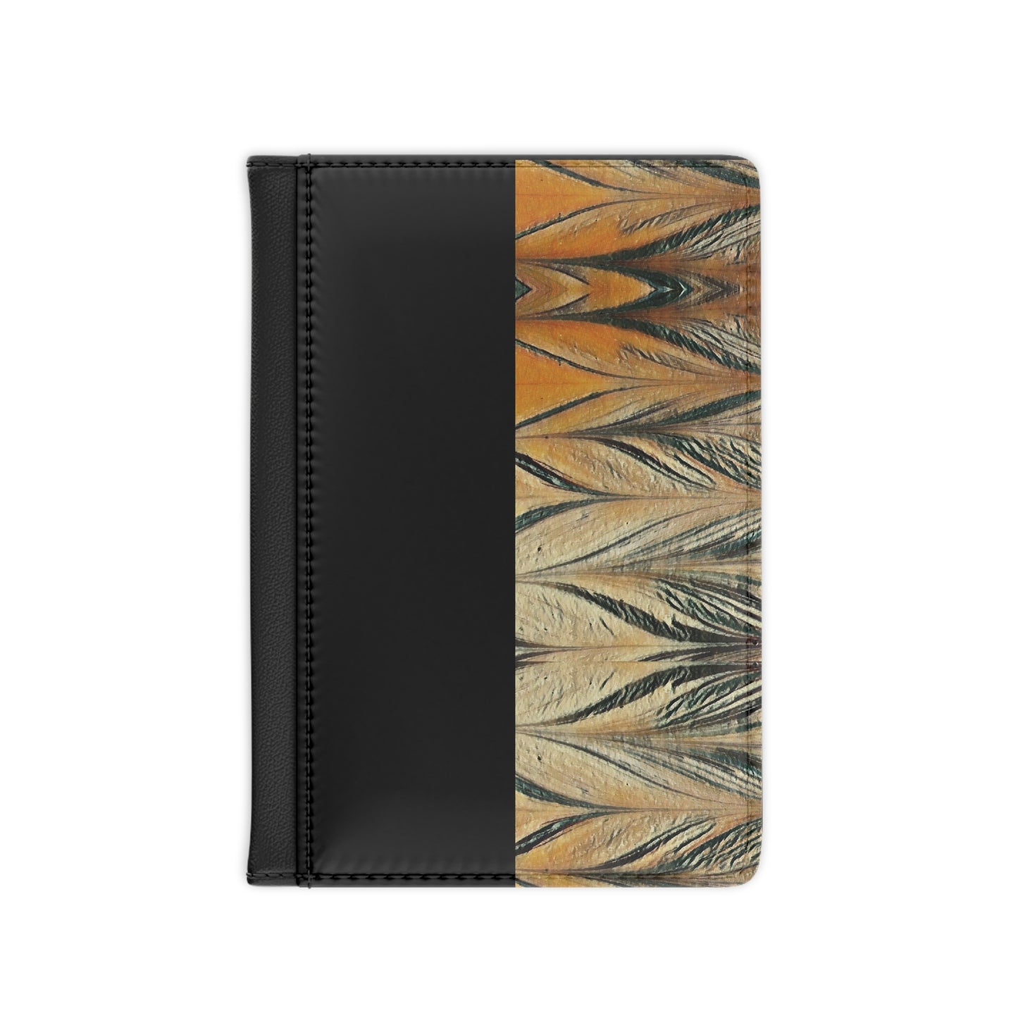 Gold and Black Acrylic Arrow Passport Cover