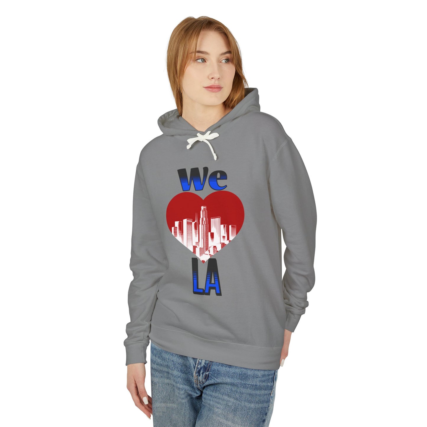 We Love LA Unisex Lightweight Hooded Sweatshirt