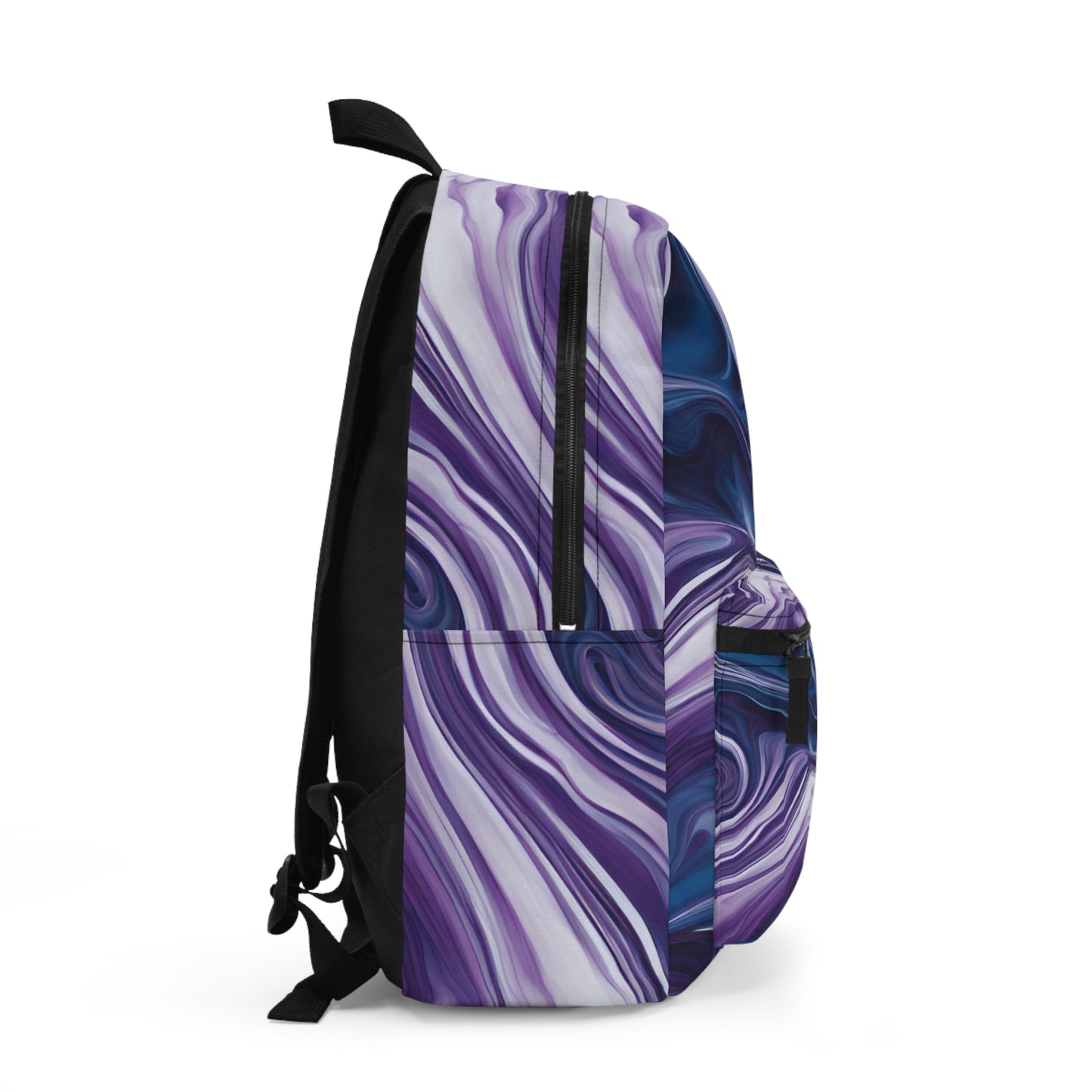 Blue and Purple Marble Swirl Backpack