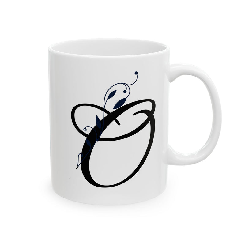 Letter "O" Decorative Monogram Design Coffee Mug
