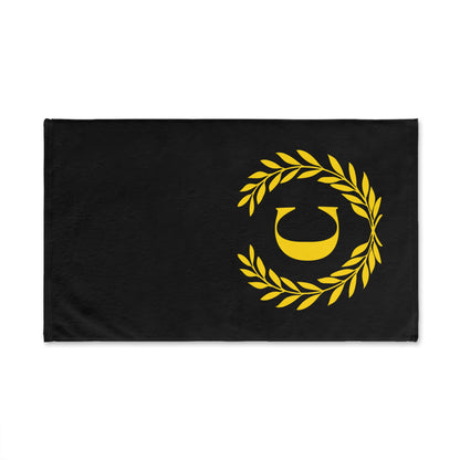 Elegant letter "C" Gold Laurel Monogram Hand Towel