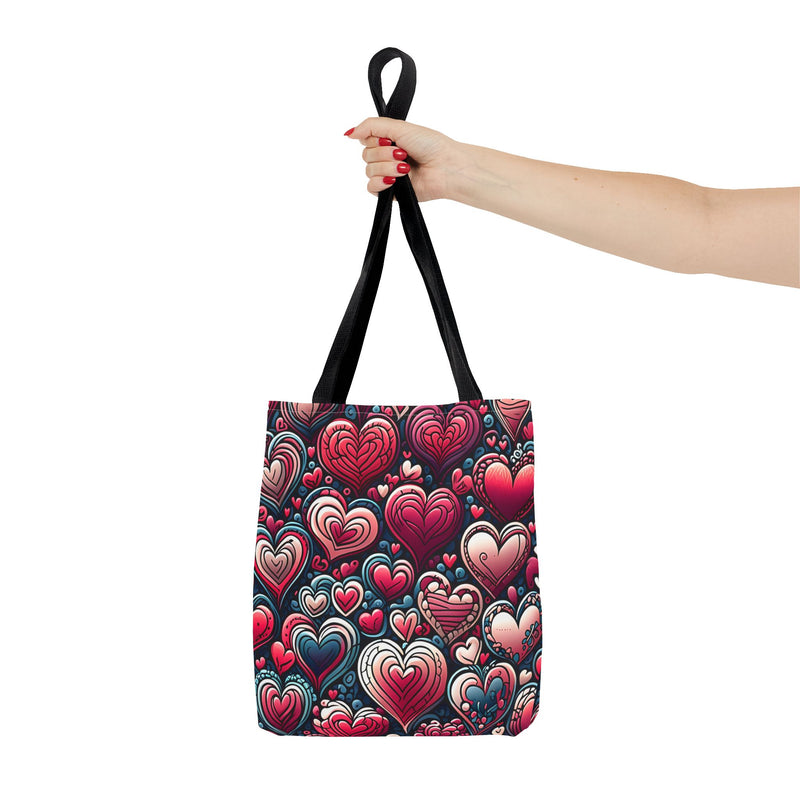 Decorative Heart Pattern - Romantic Tote Bag