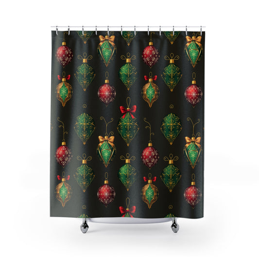 Christmas Ornament Shower Curtains