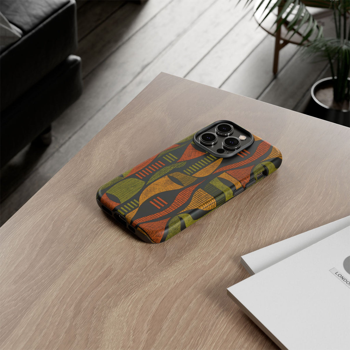 Geometric African-Inspired Tough Phone Case