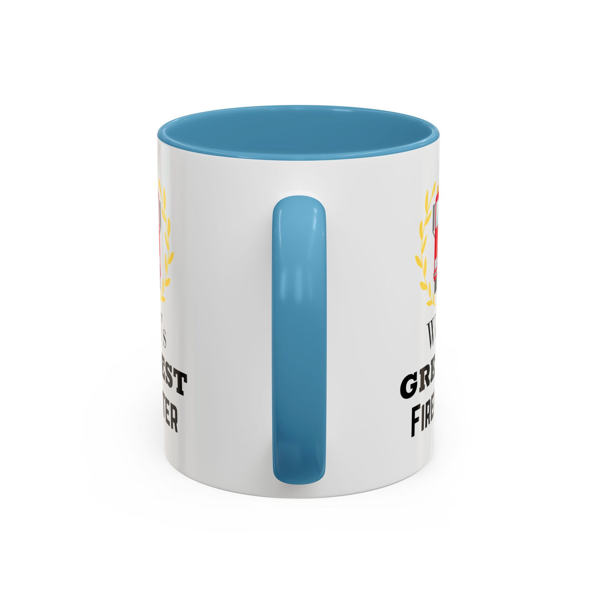 World's Greatest Firefighter Accent Coffee Mug - Firefighter Gift