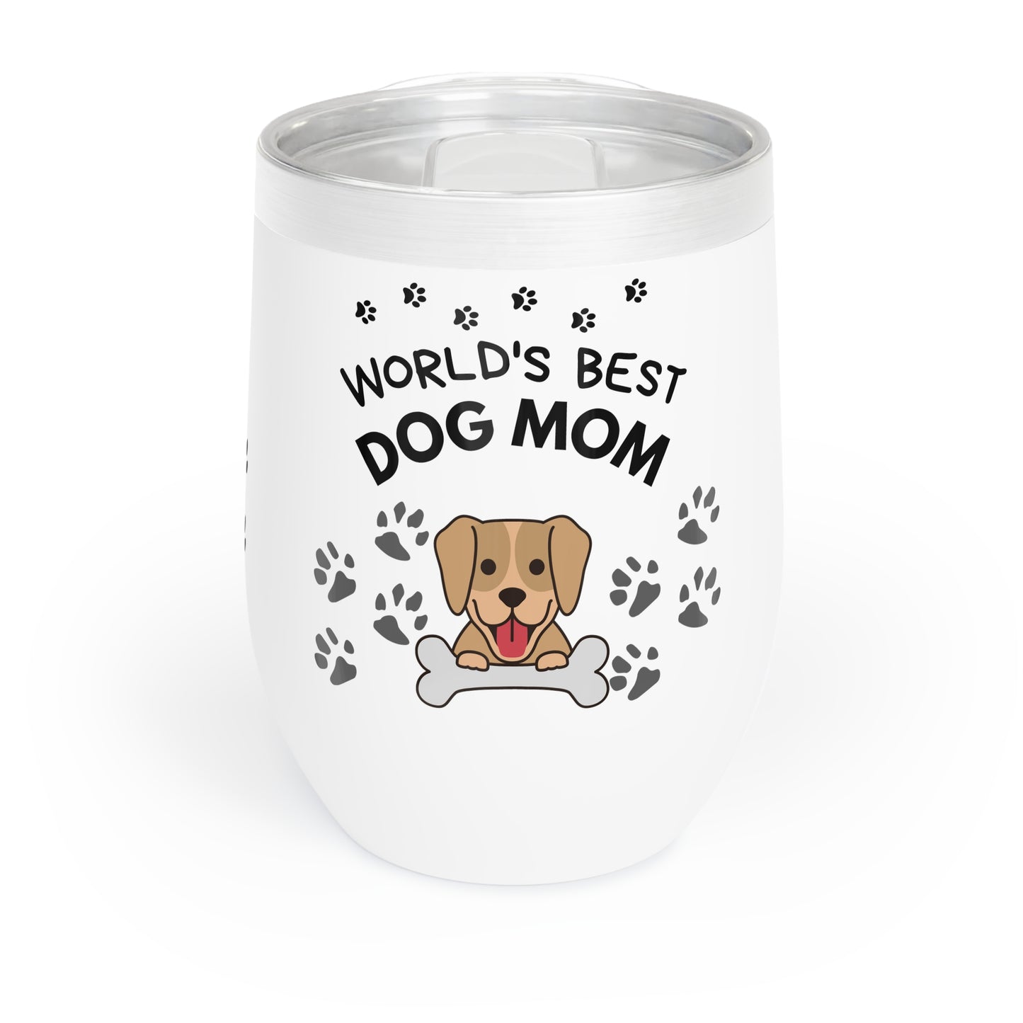 World's Best Dog Mom Chill Wine Tumbler