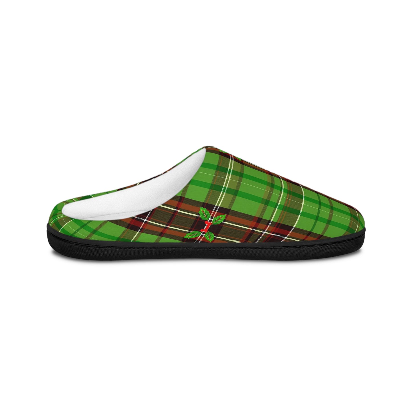 Christmas Striped Pattern Men's Indoor Slippers