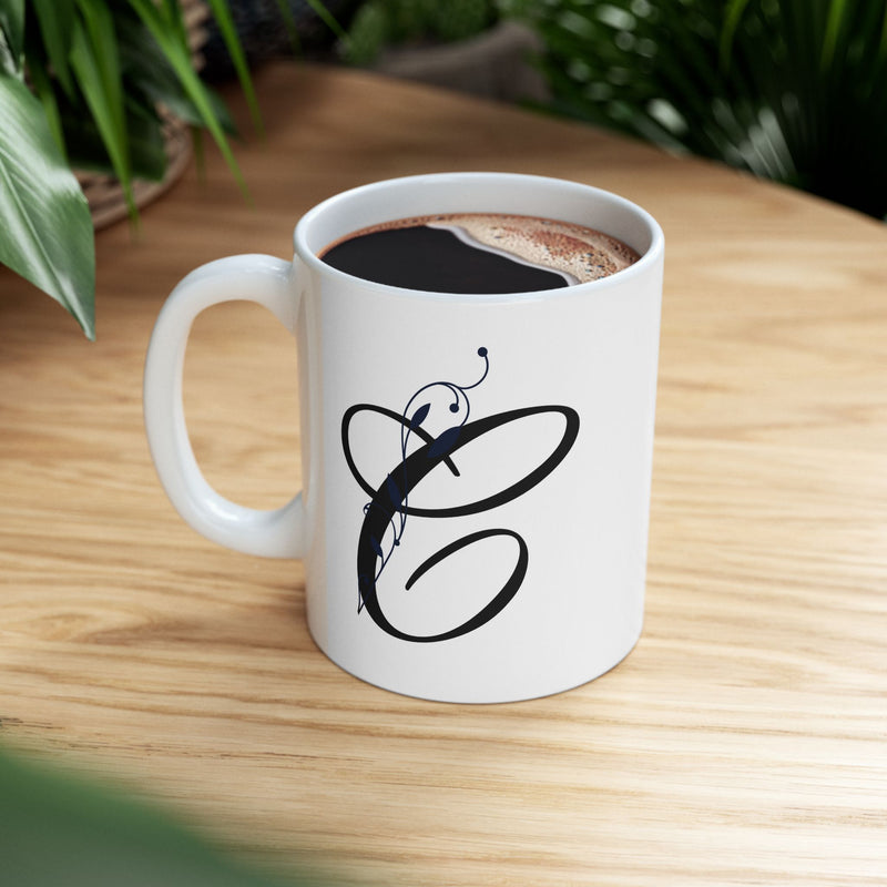 Letter "C" Decorative Monogram Design Coffee Mug