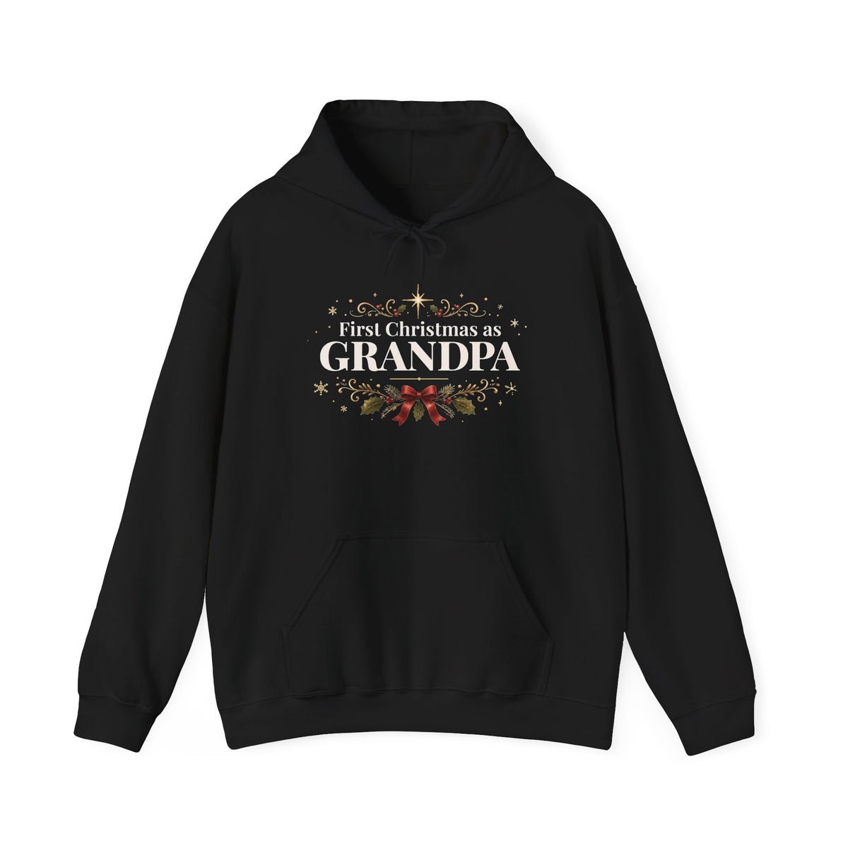 First Christmas as Grandpa Hoodie | First Time Grandpa Christmas Gift