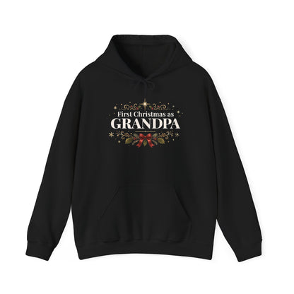 First Christmas as Grandpa Hoodie | First Time Grandpa Christmas Gift