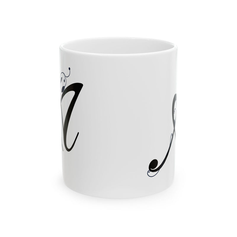 Letter "A" Decorative Monogram Design Coffee Mug