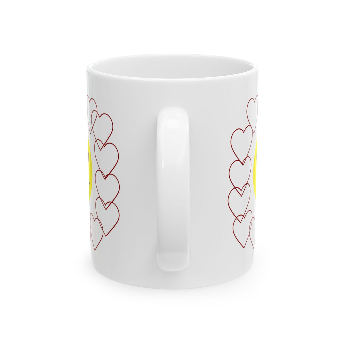 Smiley Face Heart Coffee Mug
