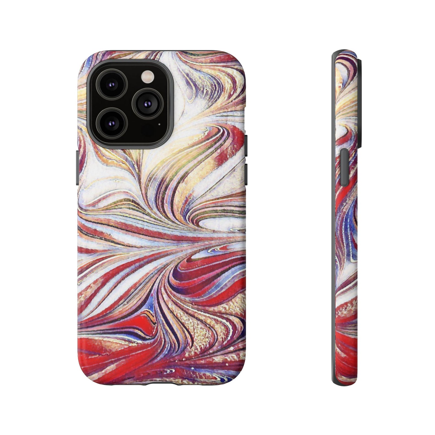 Abstract Acrylic Swirl Tough Cases