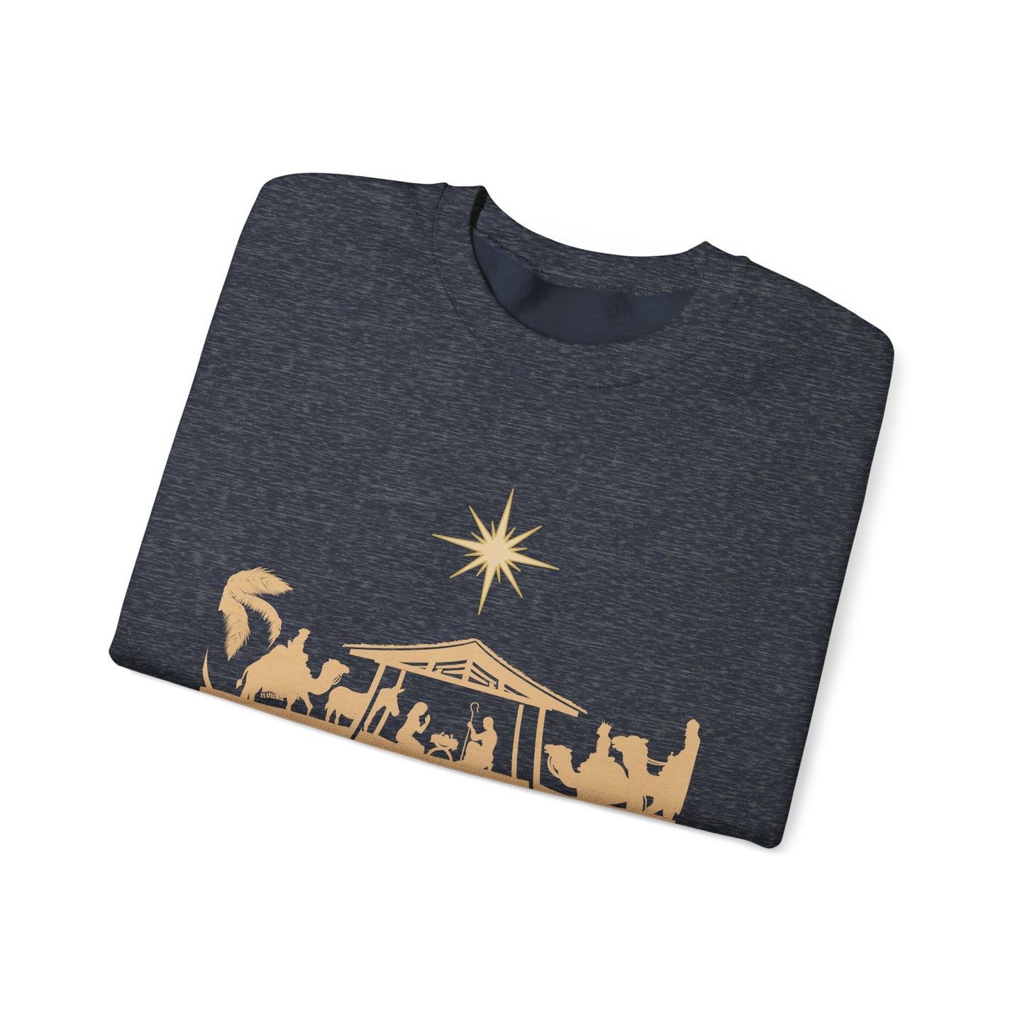 Silent Night - Christmas Nativity Unisex Heavy Blend™ Crewneck Sweatshirt