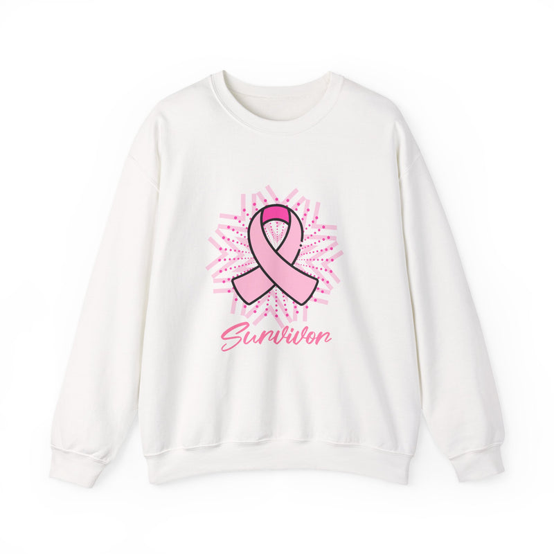 Breast Cancer Survivor Sweatshirt — Pink Ribbon Survivor Crewneck