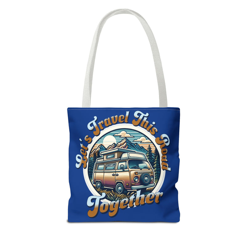 Let's Travel This Road Together - Romantic Tote Bag
