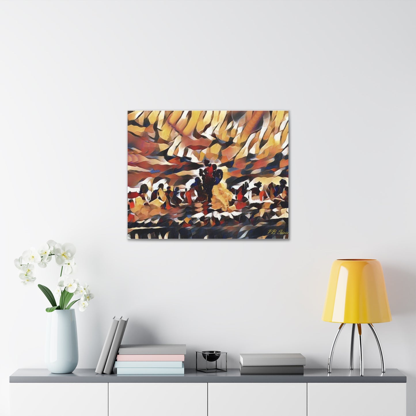 "Burnin' Rock Cafe" Canvas Gallery Wrap