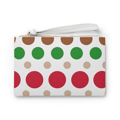 Colorful Polka Dot Clutch Bag