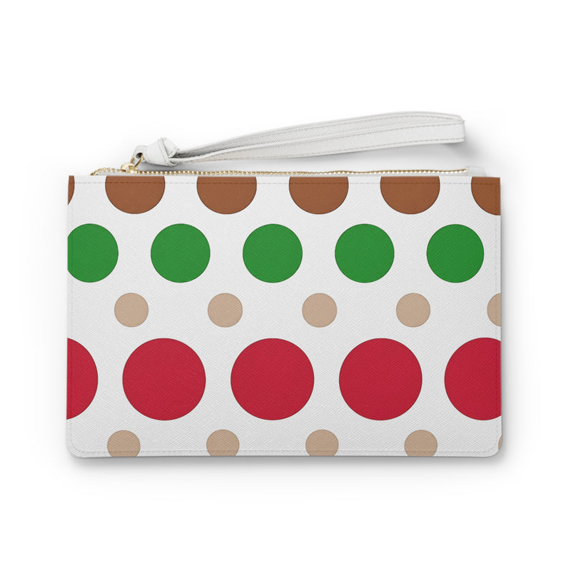 Colorful Polka Dot Clutch Bag