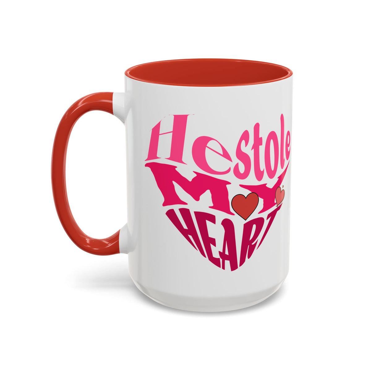 He Stole My Heart - Romantic Accent Coffee Mug (11, 15oz)