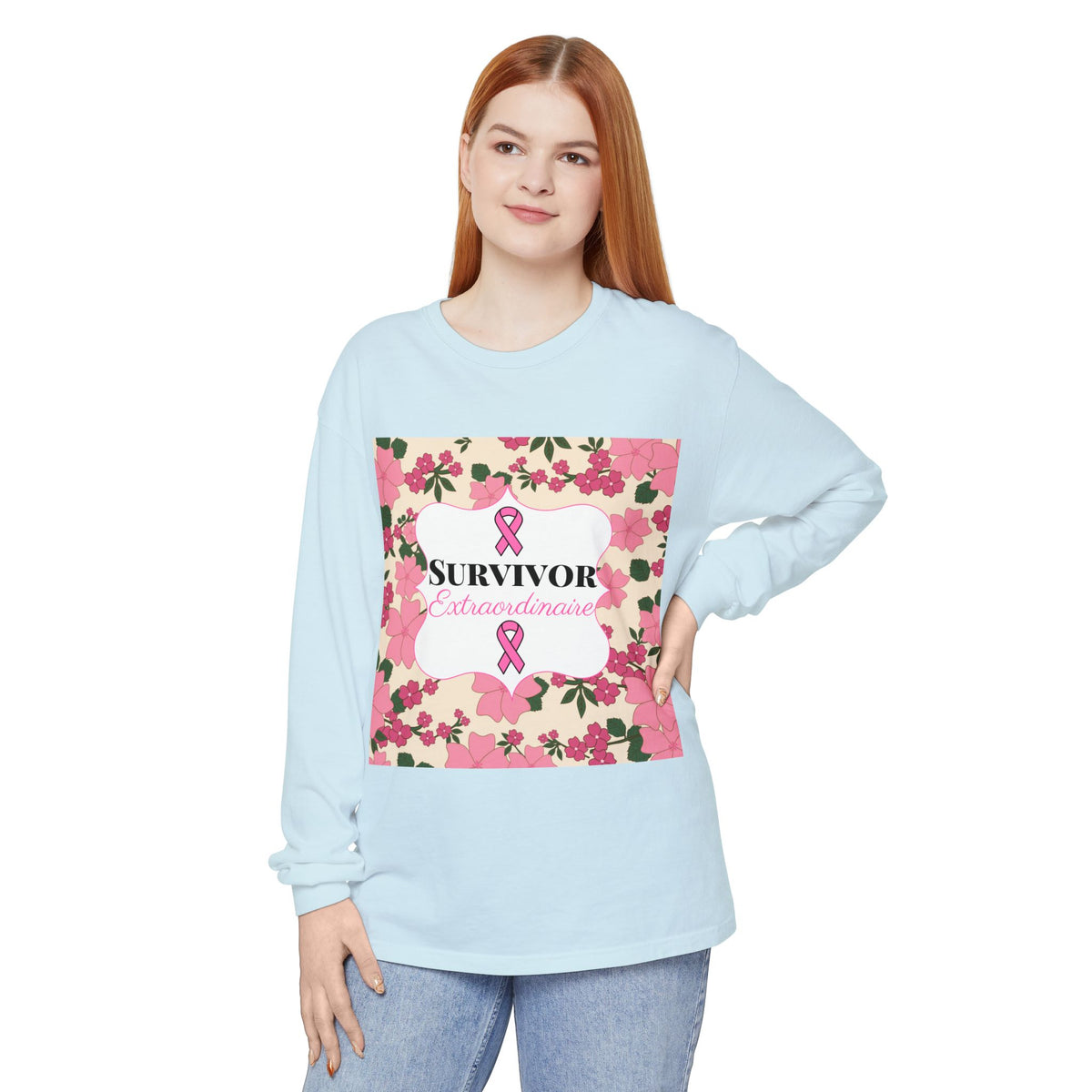 Survivor Extraordinaire - Breast Cancer Survivor Long Sleeve T-Shirt