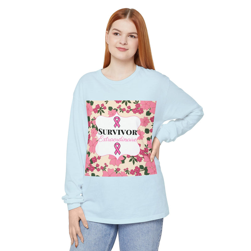 Survivor Extraordinaire - Breast Cancer Survivor Long Sleeve T-Shirt