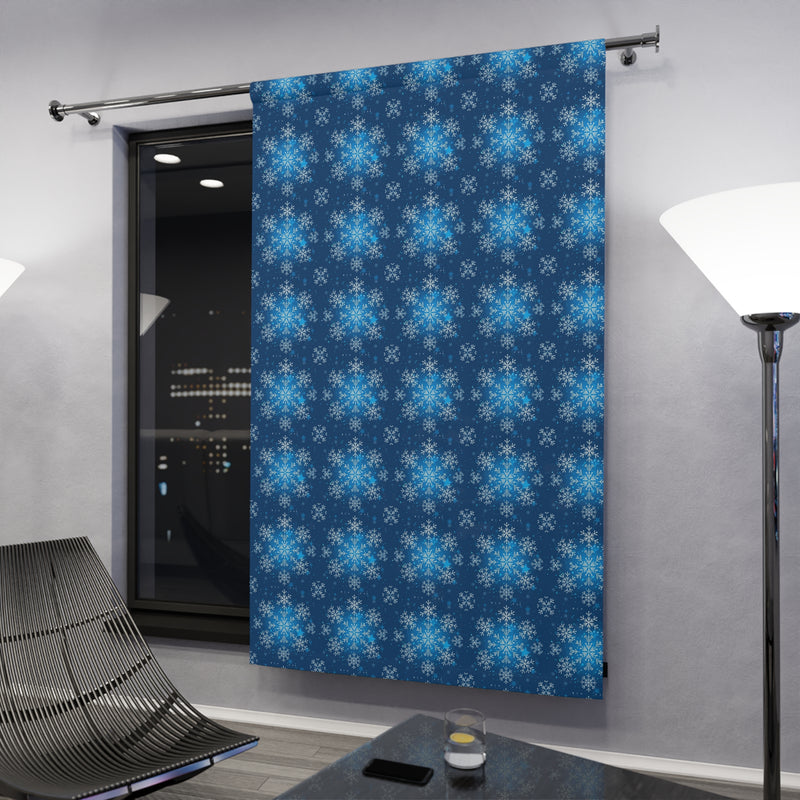 Magical Holiday Snowflake Window Curtain