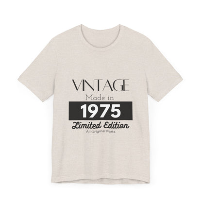 Personalized Custom Year "Vintage Limited Edition" Birthday Unisex Jersey Short Sleeve Tee