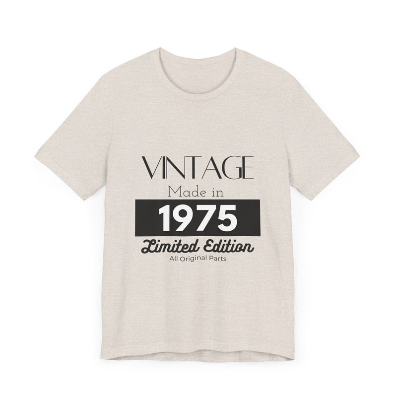 Personalized Custom Year "Vintage Limited Edition" Birthday Unisex Jersey Short Sleeve Tee
